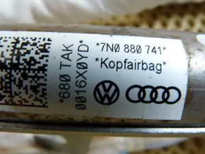 Подушка безопасности боковая шторка VW Sharan 2010> (ЛЕВАЯ 7N0880741) — фото 10