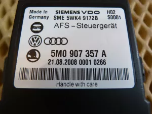 Блок электронный VW Touran 2003-2010 (УПРАВЛЕНИЯ СИСТЕМЫ АДАПТИВНОГО СВЕТА 5M0907357A) — фото 5