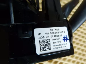 Переключатель подрулевой в сборе VW Passat [B6] 2005-2010 (3C0953653 3C9953513C 3C9953507C 3C0953549A) — фото 13