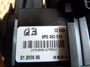 Переключатель подрулевой в сборе Audi A3 [8PA] Sportback 2004-2013 (8P0907137BH 8P0953519 8P0953513A 1K0959653D 8P0953549F)  — фото 11