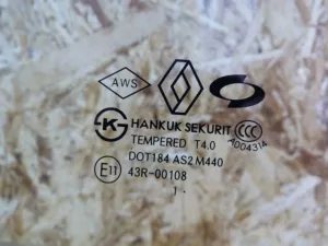 Стекло двери передней левой Renault Koleos (HY) 2008-2016 (80301JY00A) — фото 4