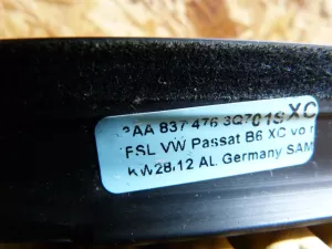 Бархотка стекла двери передней правой наружная VW Passat [B7] 2011-2015 (3AA8374763Q7) — фото 11