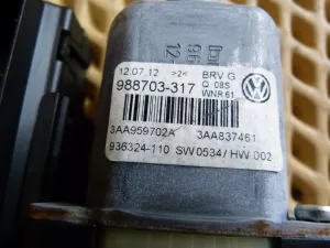 Моторчик стеклоподъемника передний левый VW Passat [B7] 2011-2015 (3AA959702A 3C0959792C) — фото 5