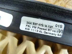 Бархотка стекла двери передней левой наружная VW Passat [B7] 2011-2015 (3AA837475A) — фото 12