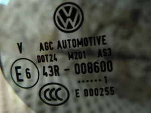 Стекло двери задней правой форточка VW Tiguan 2011-2016 (5N0845214E) — фото 9
