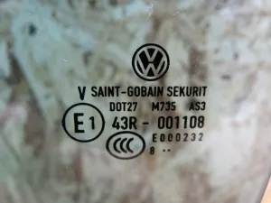 Стекло двери задней левой VW Tiguan 2007-2011 (5N0845025A) — фото 3