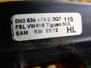 Бархотка стекла двери задней левой наружная VW Tiguan 2011-2016 (5N0839475D) — фото 9