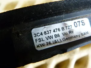 Бархотка стекла двери передней правой наружная VW Passat [B6] 2005-2010 (3C4837476B) — фото 11