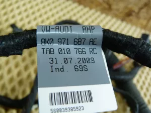 Проводка двери задней левой Audi A4 [B8] 2007-2015 (8K0971687AE 8K0971693B) — фото 18