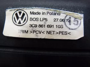 Шторка багажника VW Passat [B7] 2011-2015 (УНИВЕРСАЛ ВЕРТИКАЛЬНАЯ СЕТКА 3C9861691 3AF064365) — фото 13