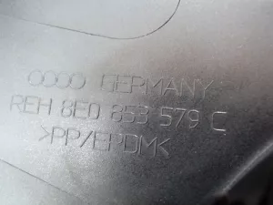 Комплект накладок порога Audi A4 [B7] 2005-2007 (8E0853859 8E0853860 8E0853579C 8E0853580C) — фото 38