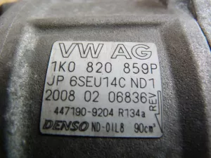 Компрессор кондиционера Audi A3 [8PA] Sportback 2004-2013 (1K0820859P) — фото 9
