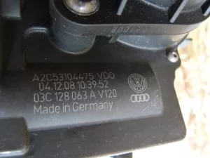 Заслонка дроссельная электрическая VW Scirocco 2008-2017 (03C128063A 03C145673M 03C145674A 03C145861D) — фото 10