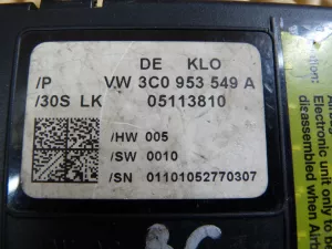Блок электронный VW Passat [B6] 2005-2010 (МОДУЛЬ КОМБИНАЦИИ ПОДРУЛЕВЫХ ПЕРЕКЛЮЧАТЕЛЕЙ 3C0953549A) — фото 6