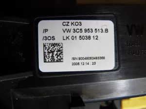 Переключатель подрулевой в сборе VW Passat [B6] 2005-2010 (3C0959653B 3C5953507AE 3C5953513B 3C0953549K) — фото 13