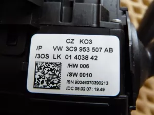 Переключатель подрулевой в сборе VW Passat [B6] 2005-2010 (3C9953507AB 3C9953513B 3C0953549J) — фото 12