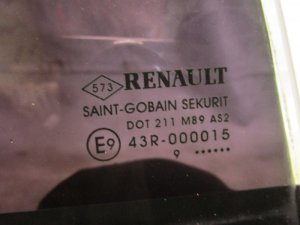Стекло двери задней правой (форточка) Renault Megane III 2009-2016 (УНИВЕРСАЛ 822200012R) — фото 3
