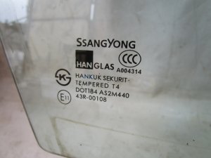 Стекло двери передней правой Ssang Yong Rexton I 2001-2006 (7232108010) — фото 2