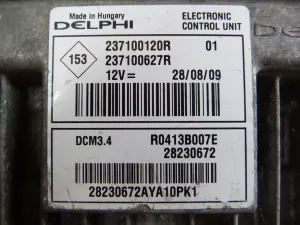 Блок управления двигателем Renault Megane III 2009-2016,Fluence 2010-2017 (1.5DCI 237100627R) — фото 9