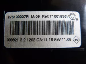 Блок управления климатической установкой Renault Megane III 2009-2016 (275100007R) — фото 12