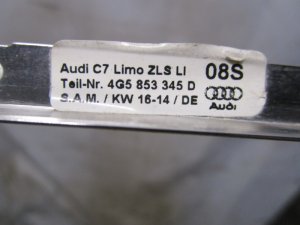 Накладка стекла заднего левого Audi A6 [C7,4G] 2011-2018 (КУЗОВНОГО ГЛУХОГО 4G5853345B2ZZ) — фото 3