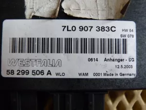 Блок электронный VW Touareg 2002-2010 (УПРАВЛЕНИЯ РЕЖИМОМ ДВИЖЕНИЯ С ПРИЦЕПОМ 7L0907383E) — фото 4