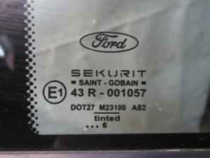 Стекло двери задней правой (форточка) Ford Mondeo III 2000-2007 (СЕДАН ХЕТЧБЭК 1353920) — фото 4