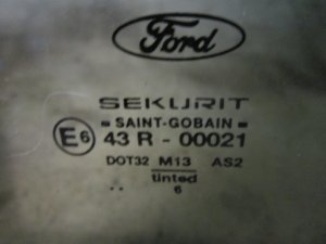 Стекло двери задней левой Ford Mondeo III 2000-2007 (СЕДАН ХЕТЧБЭК 1303631) — фото 3