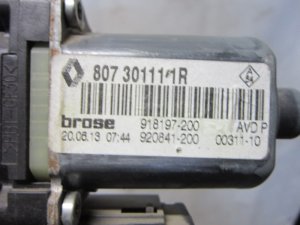Моторчик стеклоподъемника передний правый Renault Megane III 2009-2016,Fluence 2010-2017 (807301111R) — фото 5