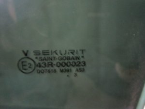 Стекло двери задней левой VW Touareg 2002-2010,Cayenne 2003-2010 (7L0845205D) — фото 3