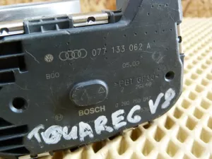 Заслонка дроссельная электрическая Audi Q7 [4L] 2005-2015,A6 [C6,4F] 2004-2011,A4 [B6] 2000-2004,A6 [C5] 1997-2004,A8 [4D] 1999-2002,A8 [4E] 2003-2010,Phaeton 2002-2016,Touareg 2002-2010,A5/S5 [8T] Coupe/Sportback 2008-2016,Touareg 2010-2018 (077133062A) — фото 5