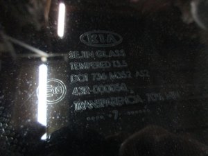 Стекло кузовное глухое левое Kia Ceed 2007-2012 (ХЕТЧБЭК 5 ДВЕРЕЙ 878101H000) — фото 5