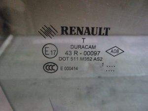 Стекло двери передней правой Renault Fluence 2010-2017 (803000014R) — фото 2