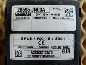Блок электронный Nissan Teana J32 2008-2013 (CONTROLLER ASSY-KEY LESS СИСТЕМЫ БЕСКЛЮЧЕВОГО ЗАМКА 28595JN00A) — фото 4