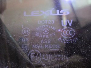 Стекло двери задней правой форточка Lexus GS 300/400/430 2005-2011 (6812330610) — фото 3