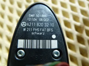 Кнопка стеклоподъемника передняя правая Mercedes Benz W211 E-Klasse 2002-2009 (A21182197587167) — фото 7