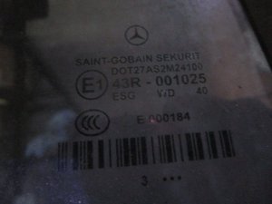 Стекло двери задней правой форточка Mercedes Benz W211 E-Klasse 2002-2009 (A2117300455) — фото 2