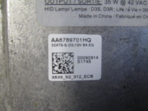 Блок розжига Kia Optima IV 2016> (OSRAM XENAELECTRON 35XT6.1-D-D3/12V B3 10R-044663 AA6789701HQ) — фото 6