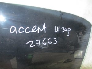 Стекло двери задней левой Hyundai Accent II (+ТАГАЗ) 2000-2012 (8341025000) — фото 4