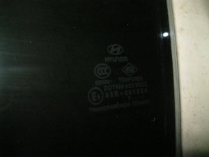 Стекло двери задней левой Hyundai Accent II (+TAGAZ) 2000-2012 (8341025000) — фото 2
