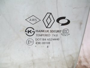 Стекло двери задней левой Renault Koleos (HY) 2008-2016 (823015728R) — фото 2