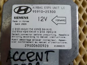 Блок управления AIR BAG Hyundai Accent II (+ТАГАЗ) 2000-2012 (9591025300) — фото 3