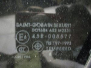 Стекло двери задней левой (форточка) Mazda 3 (BK) 2002-2009 (СЕДАН BN8V73661A) — фото 3