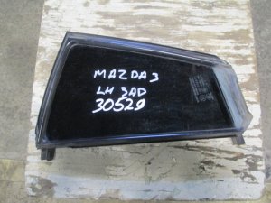 Стекло двери задней левой (форточка) Mazda 3 (BK) 2002-2009 (СЕДАН BN8V73661A) — фото 1