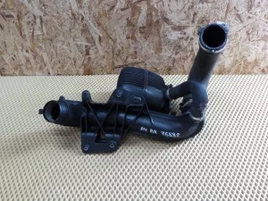 Патрубок интеркулера Audi A4 [B8] 2007-2015 (8K0145673AJ 8K0145709H В СБОРЕ С РЕЗОНАТОРОМ 8K0129955A) — фото 1