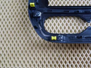 Накладка декоративная Renault Captur 2013-2019 (НА БЛОК КЛИМАТИЧЕСКОЙ УСТАНОВКИ И МАГНИТОЛУ 682705384R) — фото 6