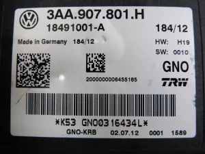 Блок управления парковочным тормозом VW Passat [B7] 2011-2015 (3AA907801H) — фото 3