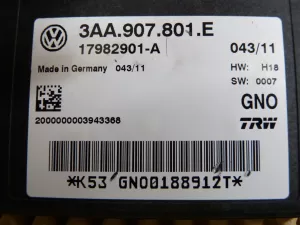 Блок управления парковочным тормозом VW Tiguan 2007-2011 VW Tiguan 2011-2016 (3AA907801E) — фото 3