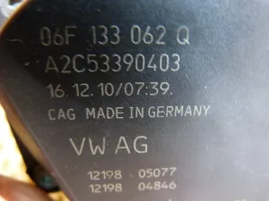 Заслонка дроссельная электрическая VW Tiguan 2007-2011 VW Tiguan 2011-2016 (06F133062Q) — фото 6