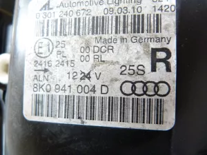 Фара Audi A4 [B8] 2007-2015 (КОМПЛЕКТ 8K0941004D 8K0941029D 8K0907472 8K0941597C) — фото 25